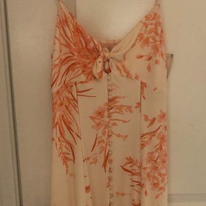 Joie Pink & White Silk Maxi Dress